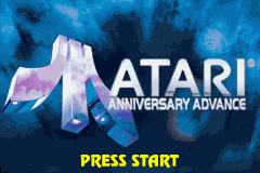 Atari Anniversary Advance (USA) - Title Screen