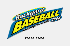 Backyard Baseball 2006 (USA) - Title Screen