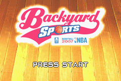 Backyard Sports - Basketball 2007 (USA) - Title Screen