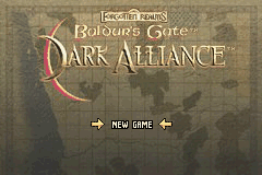 Baldur's Gate - Dark Alliance (USA) - Title Screen