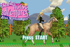 Barbie Horse Adventures - Blue Ribbon Race (USA) - Title Screen