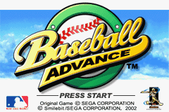 Baseball Advance (USA) - Title Screen