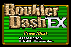 Boulder Dash EX (USA) - Title Screen