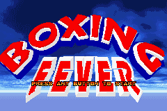 Boxing Fever (USA, Europe) - Title Screen