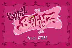 Bratz - Babyz (USA) - Title Screen