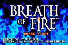 Breath of Fire (USA) - Title Screen
