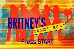 Britney's Dance Beat (USA) - Title Screen