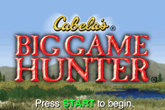 Cabela's Big Game Hunter (USA) - Title Screen