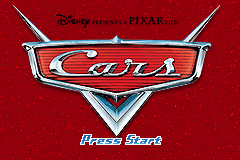 Cars (USA, Europe) - Title Screen