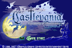 Castlevania Double Pack (USA) - Title Screen