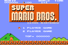 Classic NES Series: Super Mario Bros. - Title Screen