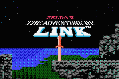 Classic NES Series: Zelda II - The Adventure of Link - Title Screen