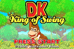 DK - King of Swing (USA) - Title Screen