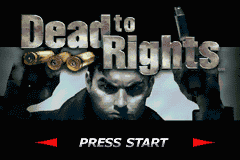 Dead to Rights (USA) - Title Screen