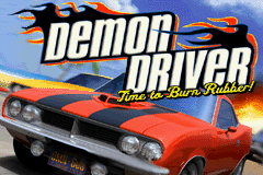 Demon Driver - Time to Burn Rubber! (USA) - Title Screen