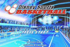 Disney Sports - Basketball (USA) - Title Screen