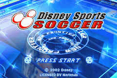 Disney Sports - Soccer (USA) - Title Screen