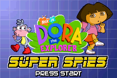 Dora the Explorer - Super Spies (USA) - Title Screen