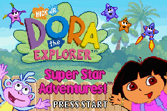 Dora the Explorer - Super Star Adventures! (USA) - Title Screen
