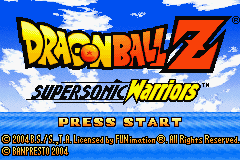 Dragon Ball Z - Supersonic Warriors (USA) - Title Screen