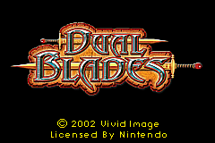 Dual Blades (USA) - Title Screen
