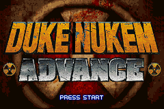 Duke Nukem Advance (USA) - Title Screen