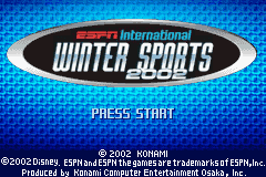 ESPN International Winter Sports 2002 (USA) - Title Screen