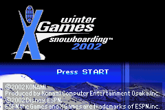 ESPN Winter X-Games Snowboarding 2002 (USA) - Title Screen