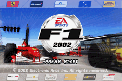F1 2002 (USA, Europe) - Title Screen