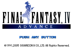 Final Fantasy IV Advance (USA) - Title Screen