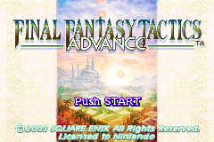 Final Fantasy Tactics Advance (USA) - Title Screen