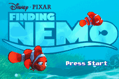 Finding Nemo (USA, Europe) - Title Screen