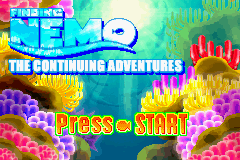 Finding Nemo - The Continuing Adventures (USA, Europe) - Title Screen