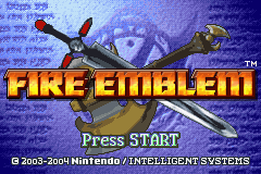 Fire Emblem (USA, Australia) - Title Screen