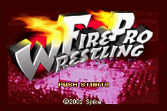 Fire Pro Wrestling (USA, Europe) - Title Screen