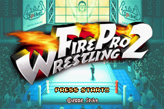 Fire Pro Wrestling 2 (USA) - Title Screen