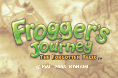 Frogger's Journey - The Forgotten Relic (USA) - Title Screen