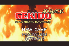 Gekido Advance - Kintaro's Revenge (USA) - Title Screen