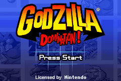 Godzilla - Domination! (USA) - Title Screen