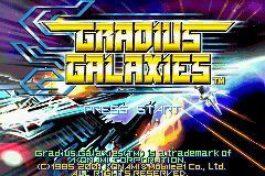 Gradius Galaxies (USA) - Title Screen