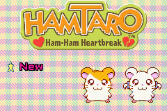 Hamtaro - Ham-Ham Heartbreak (USA) - Title Screen