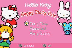 Hello Kitty - Happy Party Pals (USA) - Title Screen