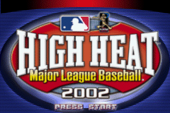 High Heat Major League Baseball 2002 (USA, Europe) - Title Screen