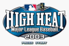 High Heat Major League Baseball 2003 (USA) - Title Screen