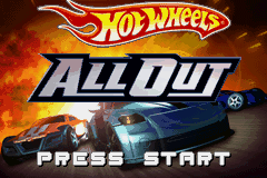 Hot Wheels - All Out (USA) - Title Screen