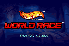 Hot Wheels - World Race (USA) - Title Screen
