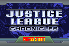 Justice League - Chronicles (USA) - Title Screen