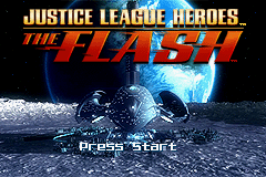 Justice League Heroes - The Flash (USA) - Title Screen