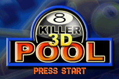 Killer 3D Pool (USA) - Title Screen