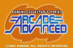 Konami Collector's Series - Arcade Advanced (USA) - Title Screen